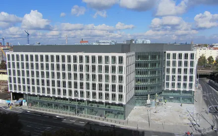 Fitout administrativní budovy AQUARIUS, Wroclaw, Pl.