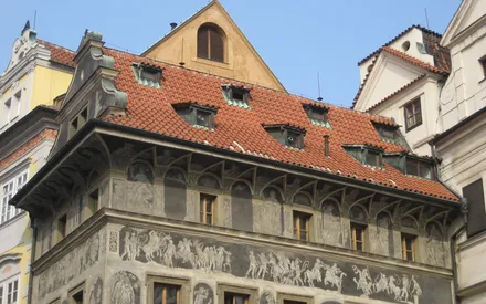 Dům U Minuty - přeložení části střechy